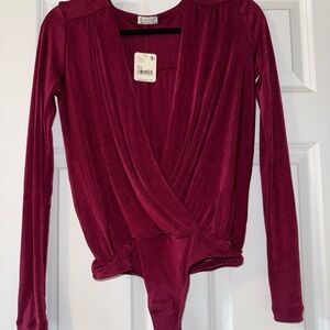 Free people long sleeve Bodysuit